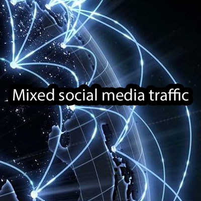 250K Mixed social media traffic | buy social media traffic