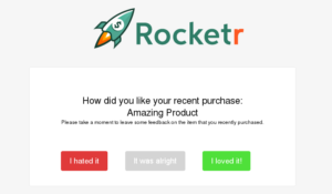 Leave seller feedback for your Rocketr purchase