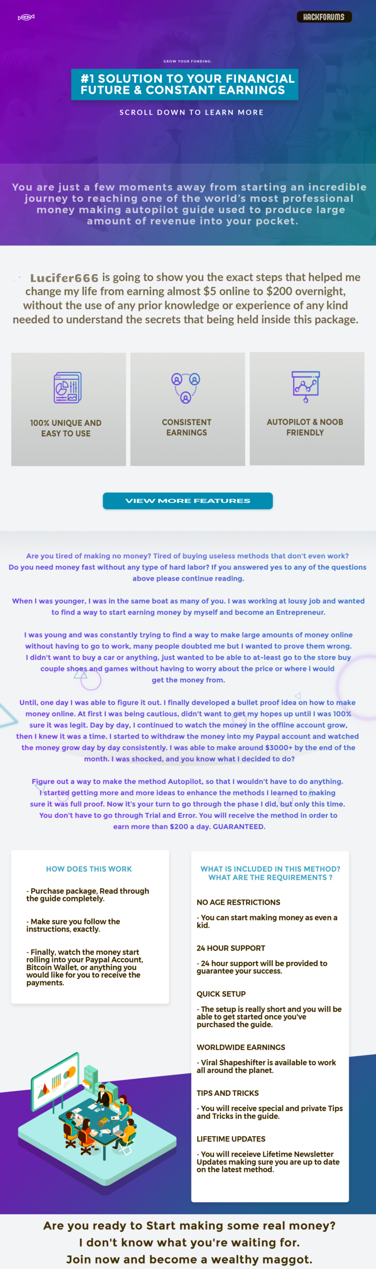 Make $3K Monthly EASILY on AUTOPILOT By Lucifer666