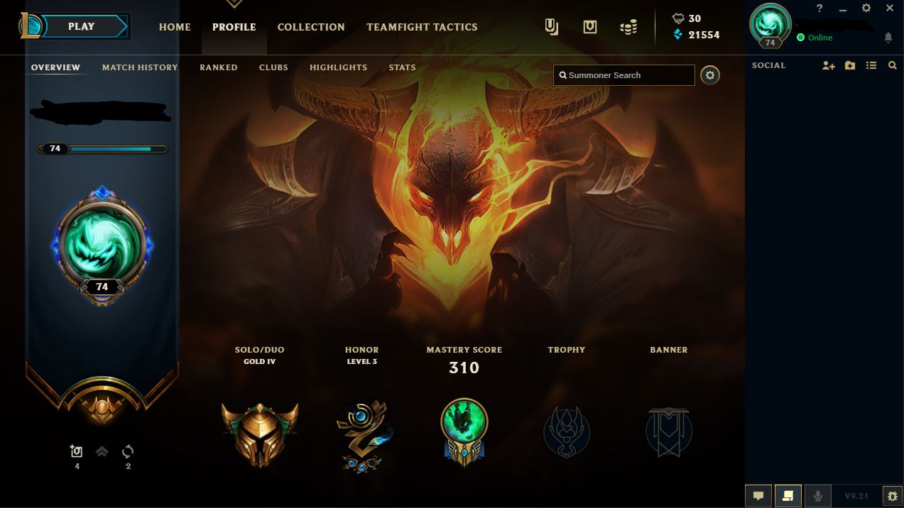 [NA] 145 Champs | 240 Skins | CS Riven 2012 | Gold 4