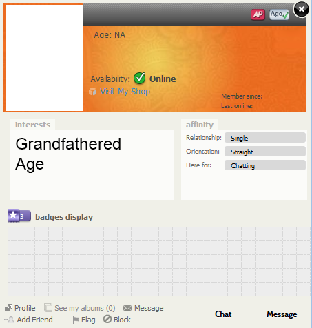VU: Grandfathered Account Aged