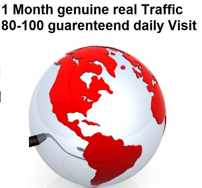  Unlimited genuine real traffic for 1 Month 80-100 p.Day