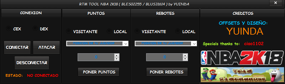 RTM TOOL NBA 2K18 by YUINDA