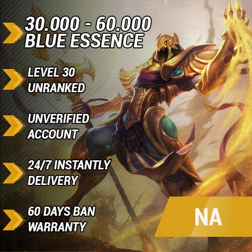 NA Level 30 Unranked Smurf Instant Delivery