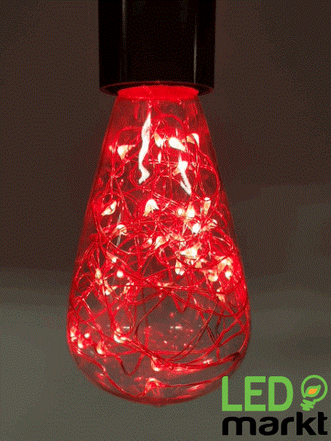 E27 3W ST64 color bulb red