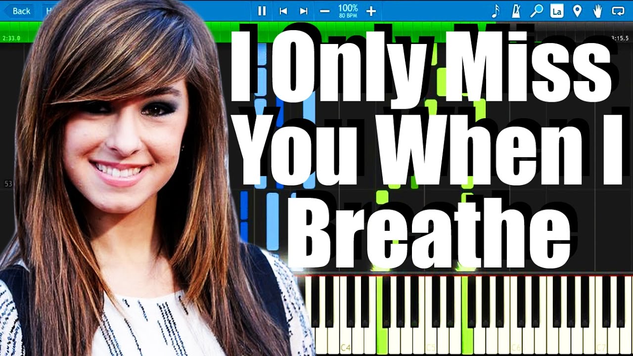 Christina Grimmie - I Only Miss You When I Breathe
