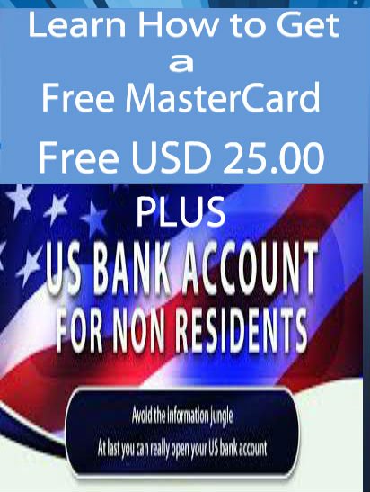 Free MasterCard and $25 for You!!!