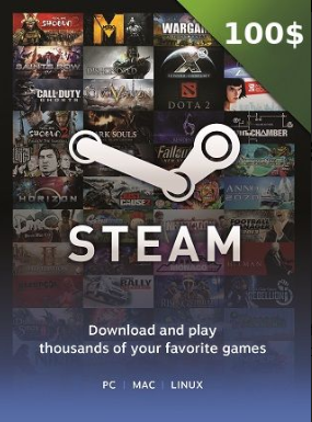 Steam Gift Card 100 USD Steam Key GLOBAL