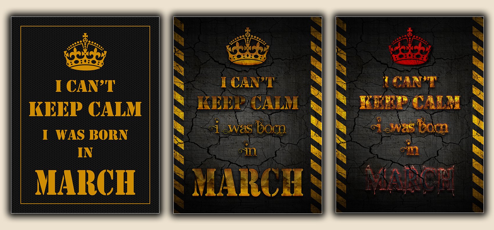 I Can't Keep Calm - I was Born in March