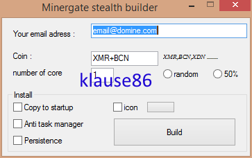 Minergate stealth builder v1.0