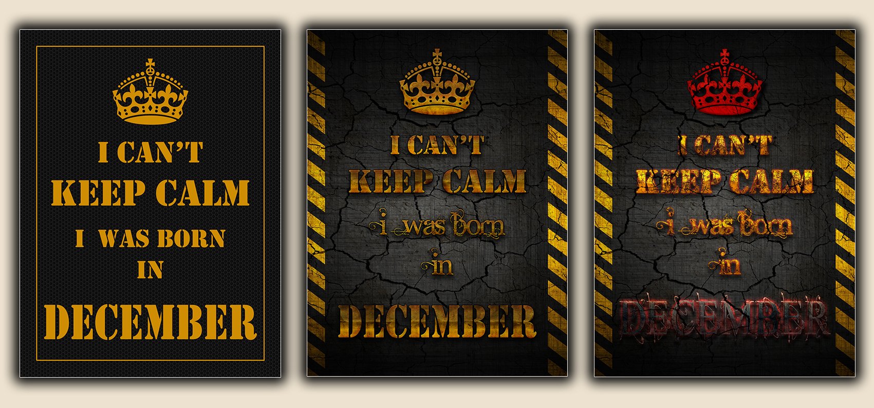 I Can't Keep Calm - I was Born in December