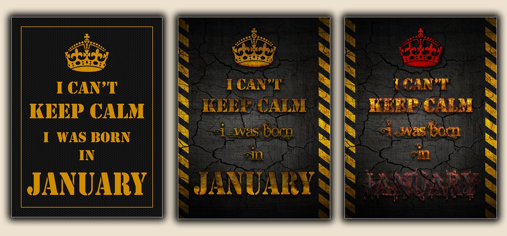 I Can't Keep Calm - I was Born in January