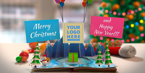 Christmas PopUp 3D Book #1