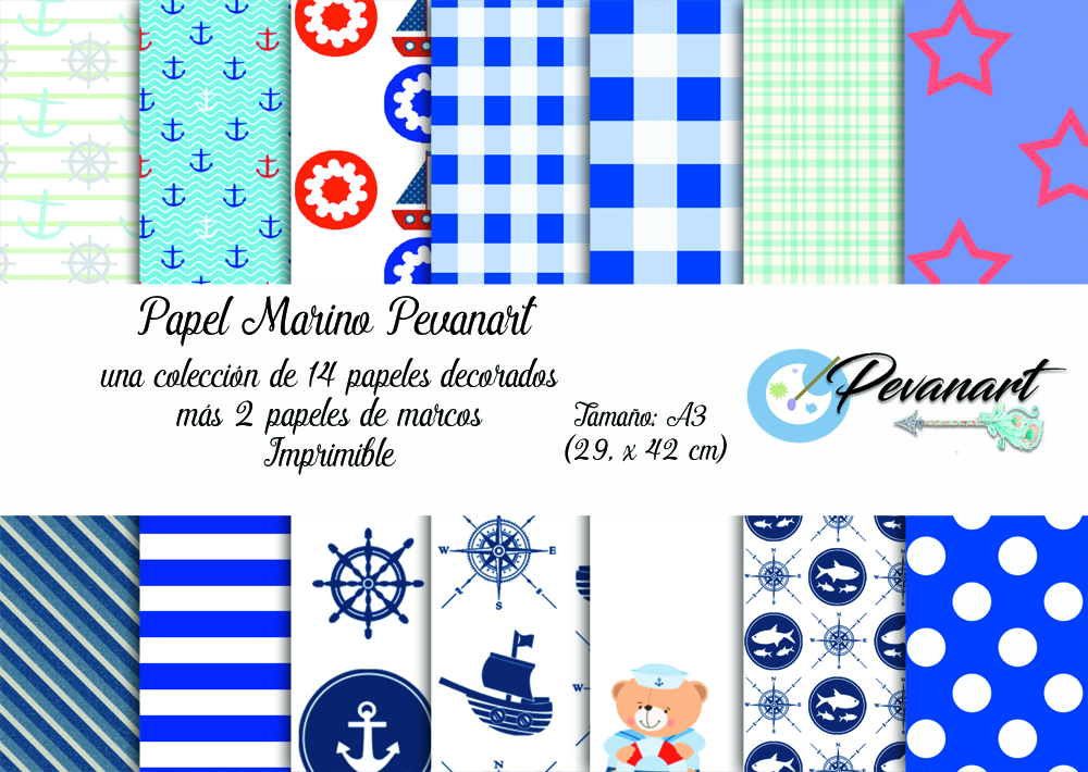 PAPEL MARINERO PEVANART IMPRIMIBLE