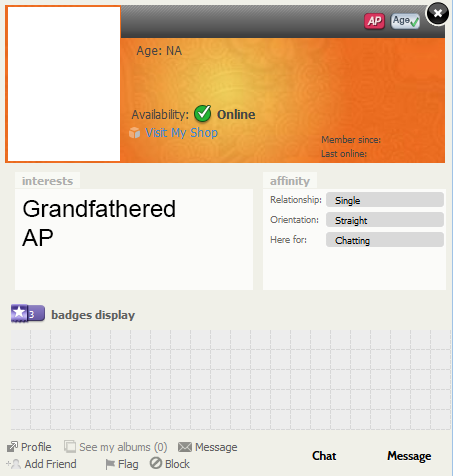 VU: Grandfathered Account AP
