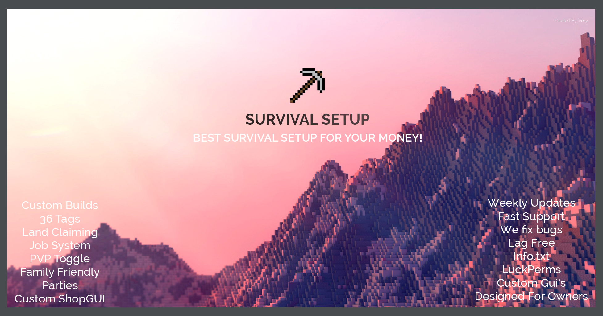 ♛ SURVIVAL SETUP ♛ BEST ON THE MARKET! 