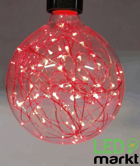 E27 4W G125 color bulb red