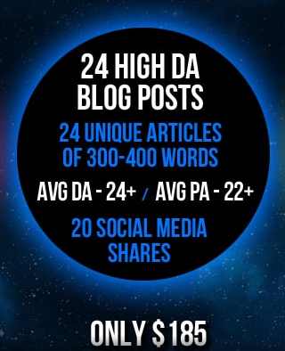 GALAXY BLOG PACKAGE - 24 Posts