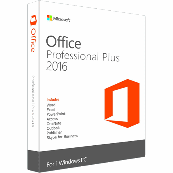 Office 2016 Prof. Plus for Windows - License(1 PC)+Software