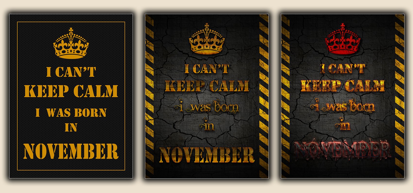 I Can't Keep Calm - I was Born in November
