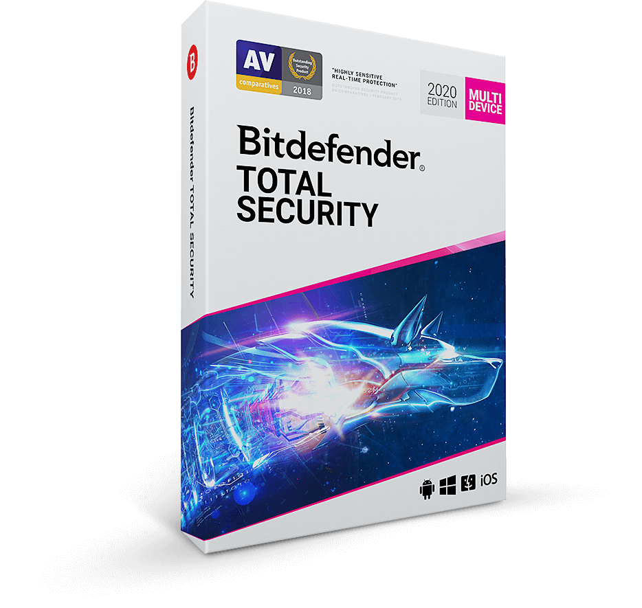 Bitdefender Total Security 2020 - 1PC 3 Yrs