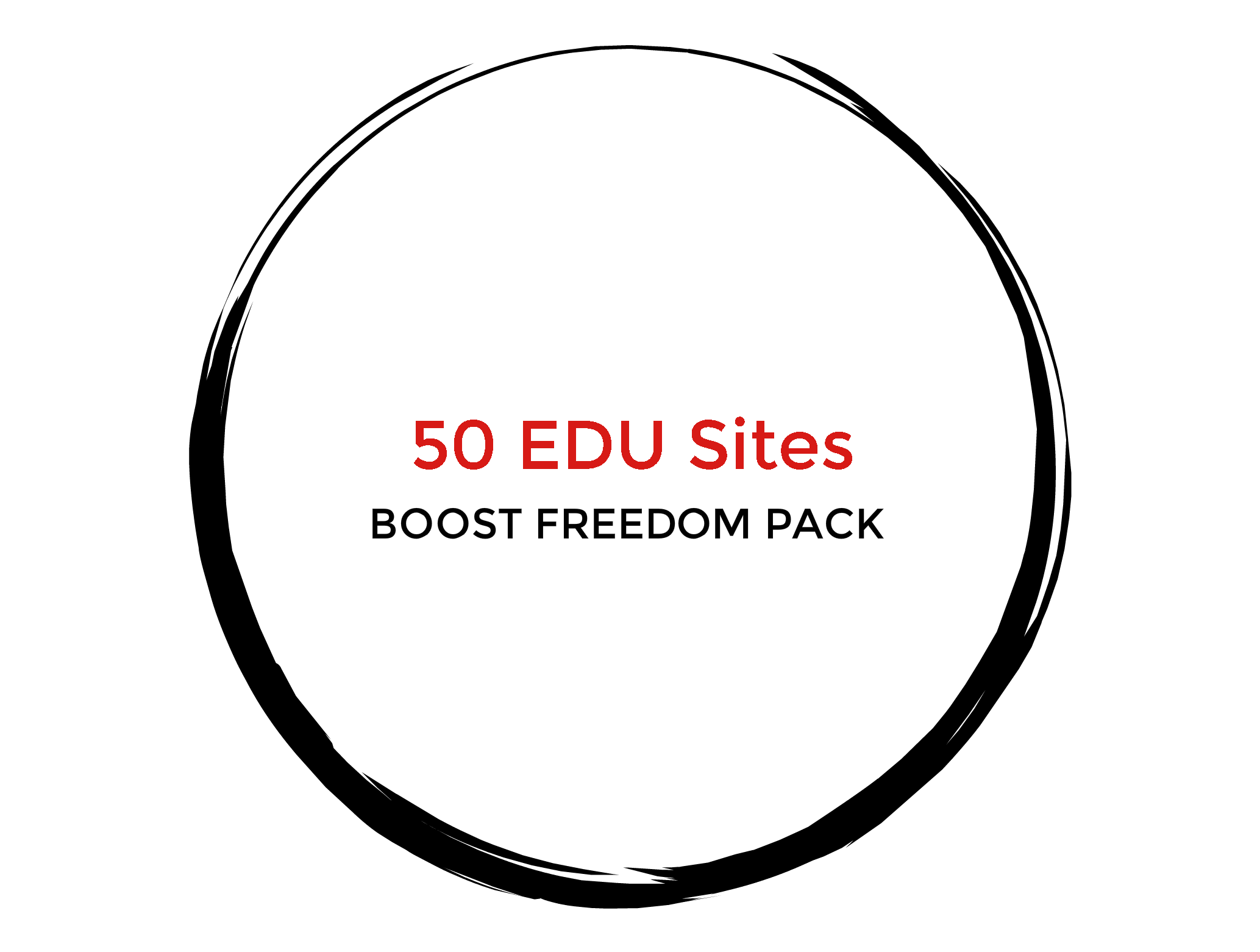 50 EDU Sites - Boost Freedom Pack