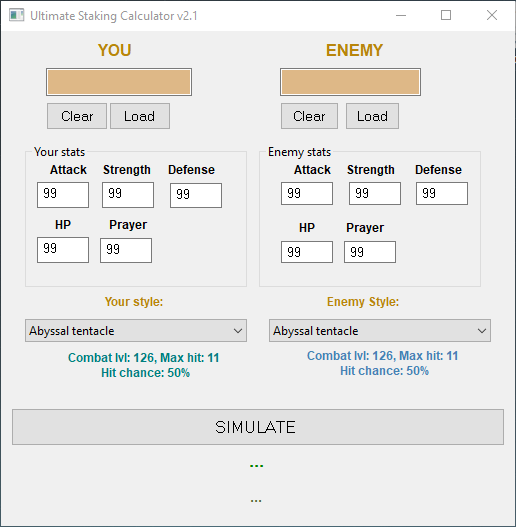 OSRS Staking Calculator