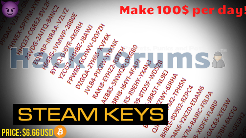 Steam Keys-Method| Make 100$ per day!