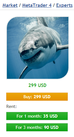 White-Baby Shark Auto-Trading Forex Robot / EA